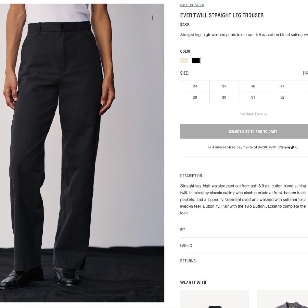 Buck Mason -  Bronze Brown Ever Twill Straight Leg Trouser